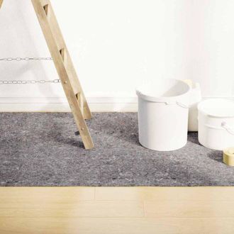 vidaXL Vidaxl - Felpa Antideslizante Para Pintores 2 Uds 25 M 220 G/m&sup2; Gris