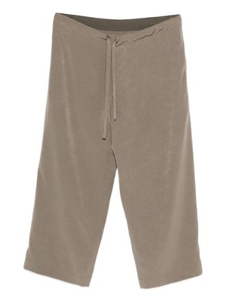 Yohji Yamamoto drawstring trousers - women - Triacetate/Polyester - 2 - Neutrals