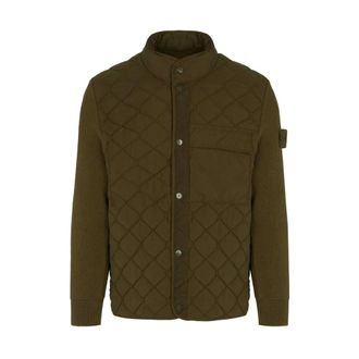 Stone Island Quilted Jacket - male - Stone Island - Winter Jackets - Green - XL - Jackets