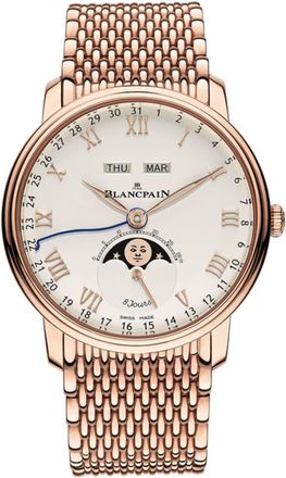 Blancpain Mens Villeret Quantieme Complet 40mm Automatic Watch