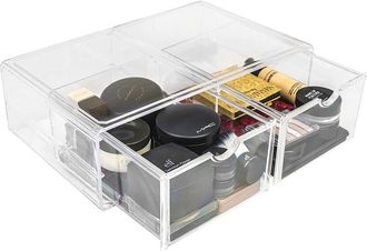 Sorbus Cosmetic Case With 2 Square Drawers