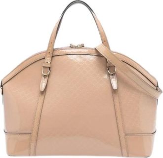Gucci Pre-owned Handbags, female, Brown, Size: ONE SIZE Pre-owned Satchel