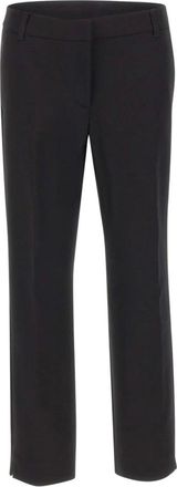 Marella Broeken, Dames, Zwart, XS, Katoen, Rechte broek