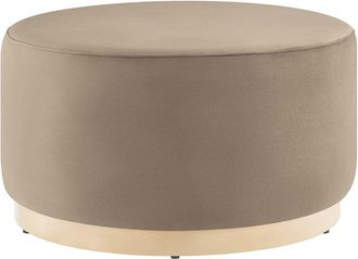 ModWay Tilden Large 29 Round Performance Velvet Upholstered Ottoman