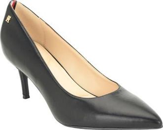 Tommy Hilfiger Motley Faux Leather Pump in Black at Nordstrom, Size 5.5