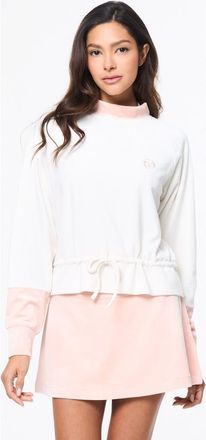 Sergio Tacchini Lina Velour Top in Gardenia at Nordstrom, Size Xx-Large