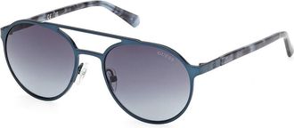 Guess GU00211 91W Mens Sunglasses Blue Size 52