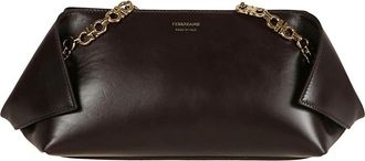 Ferragamo S Schoudertas - Dames - Schoudertassen - Bruin - ONE Size - Leer - Tassen