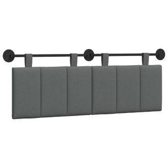 vidaXL Cabecero Colgante Gris Oscuro Tela Vidaxl