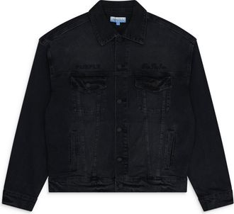 Purple Black Purple x Blue Sky Denim Jacket