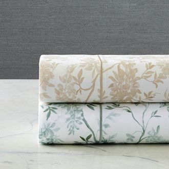 Frontgate Clara Sateen Sheet Set - Juniper, Queen - Frontgate