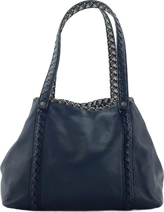 Bottega Veneta Black Intrecciato Tote Bag (Pre-Owned)