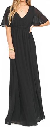 Show me your Mumu Emily Empire Maxi Dress In Black