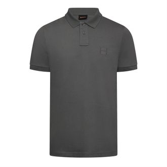 HUGO BOSS Polo-shirt voor heren met Passenger Box-logo (Donkergrijs)