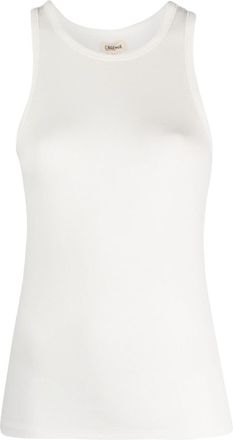 L'agence ribbed round-neck tank top - women - Micromodal/Spandex/Elastane - M - White