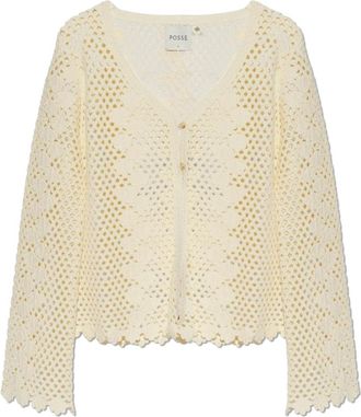 Poss&eacute; Cardigans - Dames - Vesten - Beige - S - Truien & Vesten
