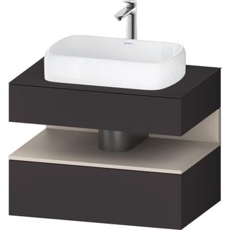 Duravit Duravit - Qatego Consola Mueble Bajo Lavabo, 1 Extra&iacute;ble, 1 Caj&oacute;n