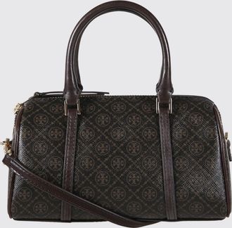 Tory Burch Borsa Barrel T Monogram Petite Tory Burch in cotone spalmato saffiano