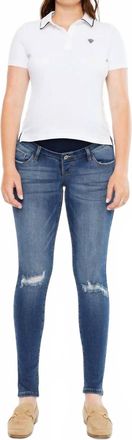 Kancan Rainie Maternity Ankle Skinny Jeans In Light