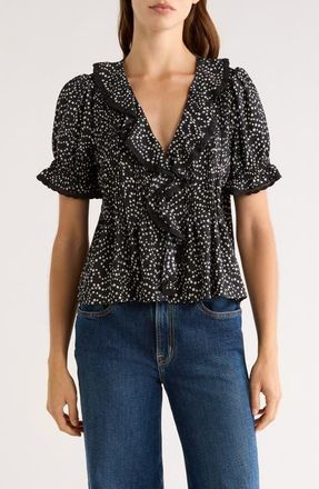 Rails Bloom Floral Short Sleeve Top in Mini Chain Daisies at Nordstrom, Size Xx-Large