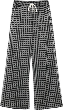 Amiri Pantaloni con motivo geometrico e coulisse - Nero