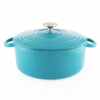 Chantal 3 Qt Round Cast Iron Dutch Oven in Sea Blue at Nordstrom