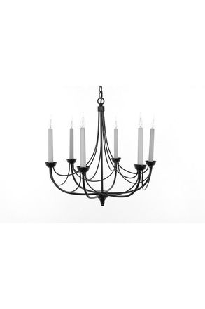 Netlighting Cirrus Natural 6 Arm Chandelier