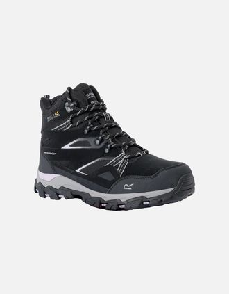 Regatta Womens Regatta Womens/Ladies Holcombe III Walking Boots - Black/Black - Size: 6.5