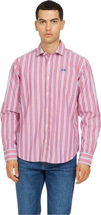 La Martina Heren, Overhemden, Roze, Maat: XL Katoen