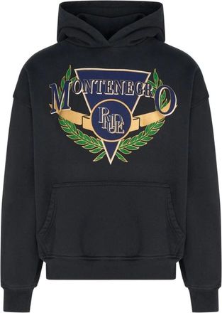 Rhude Montenegro Hoodie - male - Rhude - Hoodies - Black - L - Sweatshirts & Hoodies