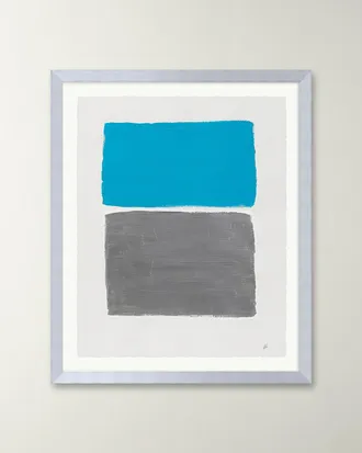 RFA Fine Art Platinum Sky 3 Framed Acrylic Painting by Deborah Fine