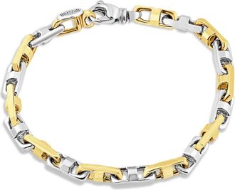 Pompeii3 Mens Marine link 14k Gold (38gram) or Platinum (61gram) 6mm Bracelet 8.5