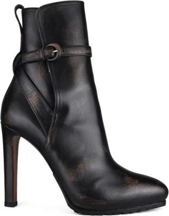 Ralph Lauren Recelle Boots - Dames - Laarzen met Hak - Bruin - 36 EU - Leer - Schoenen