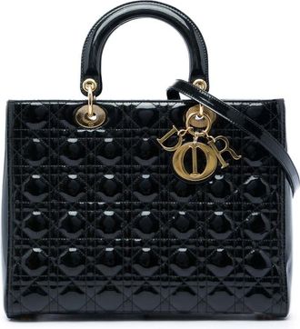 Dior Pre-owned Dior Large Patent Cannage Lady Ladies NNTQM1SI21GHIWQJ