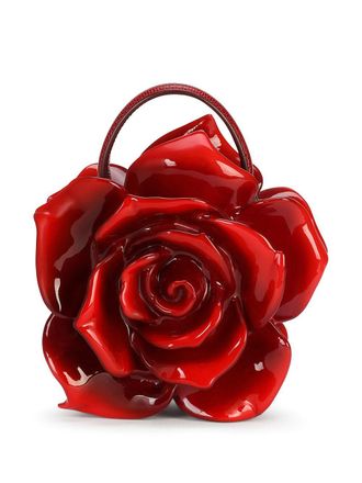 Dolce & Gabbana Rose Dolce Box top-handle bag - women - Calf Leather/Polyester/Brass - One Size - Red