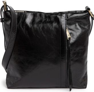 Hobo Leather Crossbody Bag in Black at Nordstrom Rack