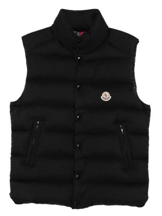 Moncler Tibb gilet - men - Goose Down/Polyamide/Polyamide/Goose Feather - 4 - Black
