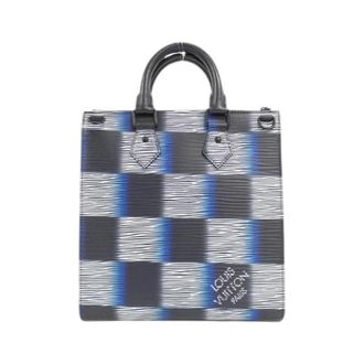 Louis Vuitton Pre-owned Damier Rush Epi XL Kalfsleren Schoudertas - Heren - Pre-owned - Blauw - Maat: ONE Size Leer