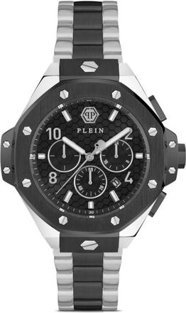 Philipp Plein Octagon Chronograph 44mm - men - stainless steel - One Size - Black