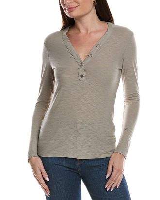 James Perse Jersey Henley Top