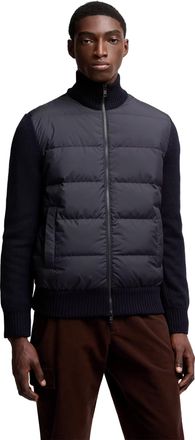 Moncler Mens Cardigan Doudoune Archivio Bleu Marine Blue Jacket