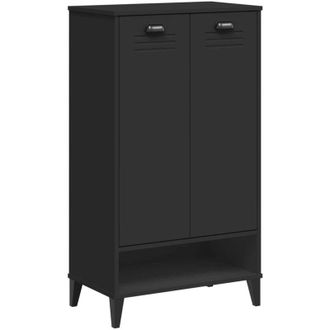 vidaXL Mueble Zapatero Viken Madera De Ingenier&iacute;a Negra Vidaxl