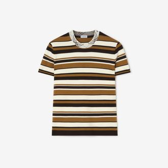 Burberry Striped Wool Blend T-shirt