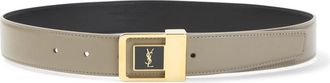 Saint Laurent La 66 Buckle Belt - Dames - Riemen - Bruin - 75 CM - Leer - Accessoires