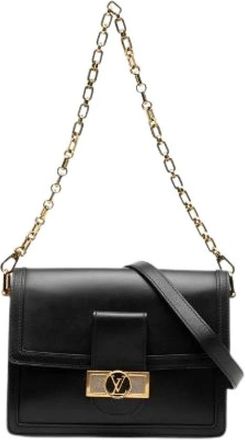 Louis Vuitton Pre-owned Vintage Flap Shoulder Bag - Dames - Vintage Schoudertas - Zwart - ONE Size - Vintage