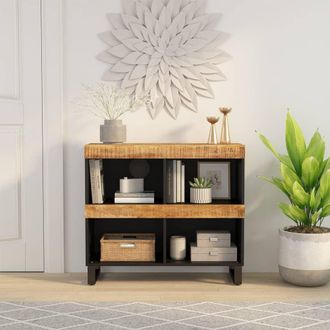 vidaXL Armario Auxiliar De Madera Maciza De Mango 85x33x75 Cm Vidaxl