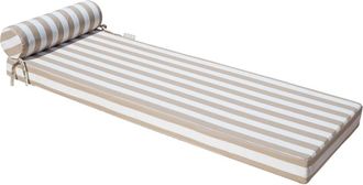 MX HOME Tumbona reversible Cara rayada y otra cara rafia