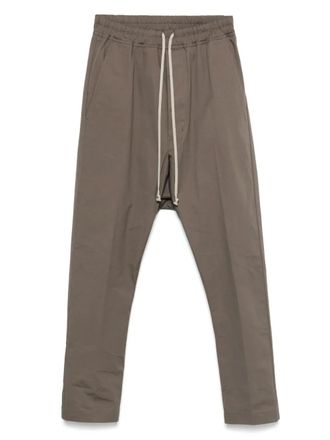 Rick Owens drawstring trousers - men - Elastane/Organic Cotton/Buffalo Horn - 48 - Brown