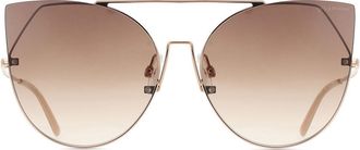 Ana Hickmann HI3087 05A Womens Sunglasses Gold Size 59