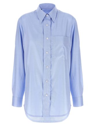 Brioni Blue Cotton Womens Blouse